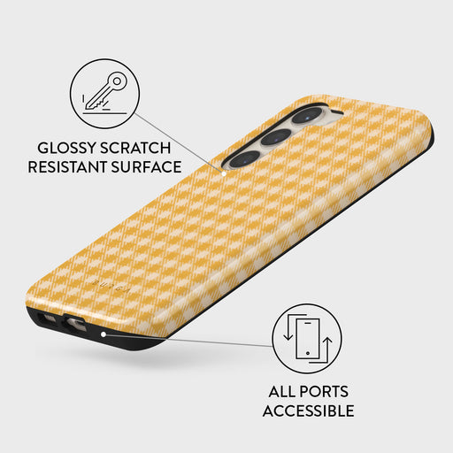 Tuscan Sun - Yellow Plaid Samsung Galaxy S23 Case 7