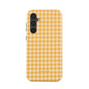 Tuscan Sun - Yellow Plaid Samsung Galaxy S23 FE Case 1