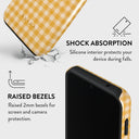 Tuscan Sun - Yellow Plaid Samsung Galaxy S23 FE Case 4