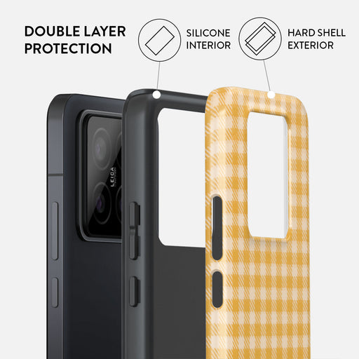 Tuscan Sun - Yellow Plaid Xiaomi 14 Pro Case 2