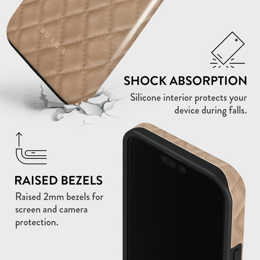 Simply Cream - Quilted iPhone 15 Pro Case 8