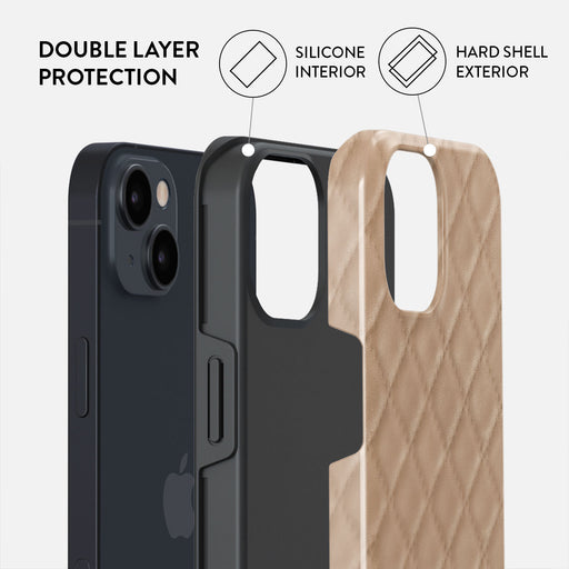 Simply Cream - Quilted iPhone 15 Case 6