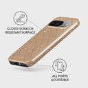 Simply Cream - Quilted Google Pixel 9 Case 3