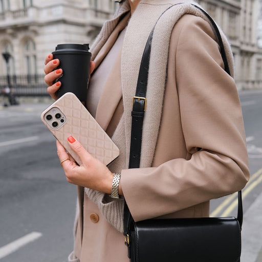 Simply Cream - Quilted iPhone 15 Pro Case 29