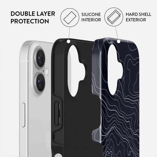 Drifting Shores - Line Art iPhone 16 Case 2