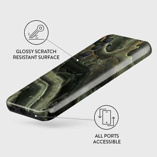 Misty Forest - Green Marble Samsung Galaxy A35 Case 3
