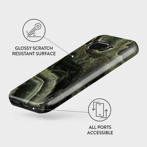 Misty Forest - Green Marble Google Pixel 9a Case 3