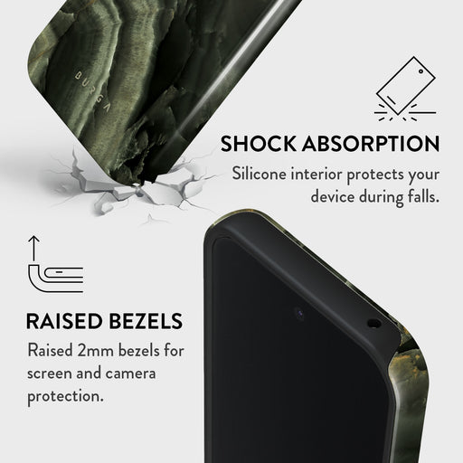 Misty Forest - Green Marble Google Pixel 9a Case 4