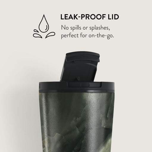 Misty Forest - Green Marble Travel Mug 11