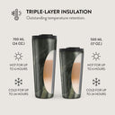 Misty Forest - Green Marble Travel Mug 13