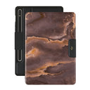Fire Wood - Brown Marble Samsung Galaxy Tab S9+ FE Case 1