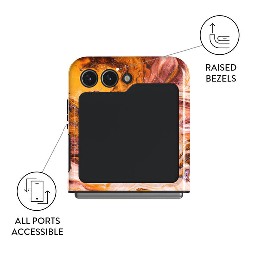 Pumpkin Spice - Orange Samsung Galaxy Z Flip 5 Case 9