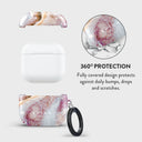 Frozen Leaves - Cute Marble AirPods 4 Case 2