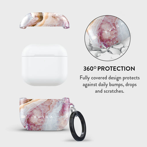 Frozen Leaves - Cute Marble AirPods 4 Case 2