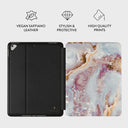 Frozen Leaves - Cute Marble iPad 9.7 (6th/5th Gen) Case 2