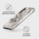 Snowstorm - Grey Marble Samsung Galaxy A25 Case 3