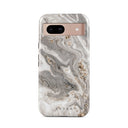 Snowstorm - Grey Marble Google Pixel 8a Case
