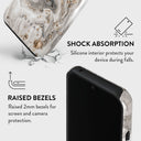 Snowstorm - Grey Marble Google Pixel 8a Case 4
