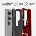 Iconic Red Ruby - Marble Samsung Galaxy S24 Ultra Case 6