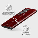 Iconic Red Ruby - Marble Samsung Galaxy S24 Ultra Case 7
