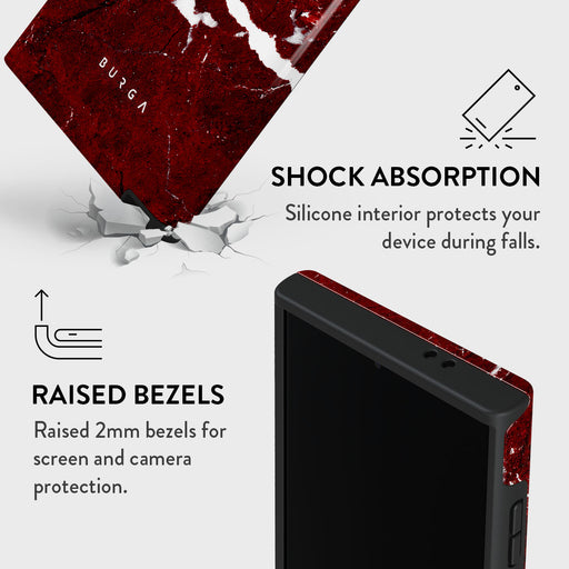 Iconic Red Ruby - Marble Samsung Galaxy S24 Ultra Case 8