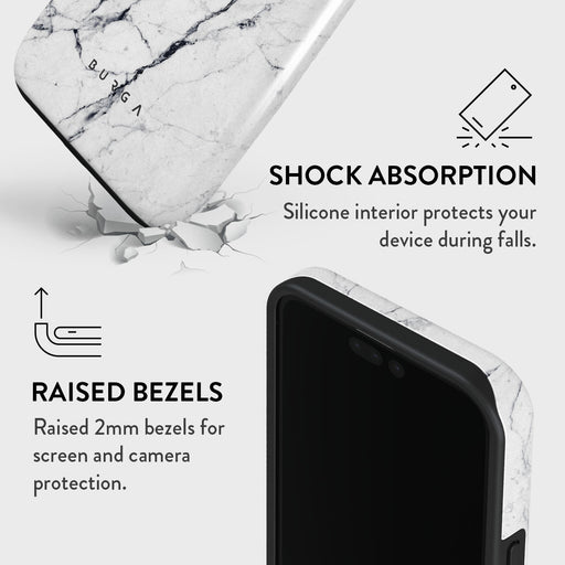 Satin White - Marble iPhone 15 Pro Max Case 8