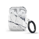Satin White - Marble AirPods Case 1
