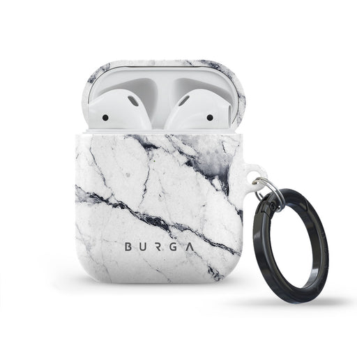 Satin White - Marble AirPods Case 1