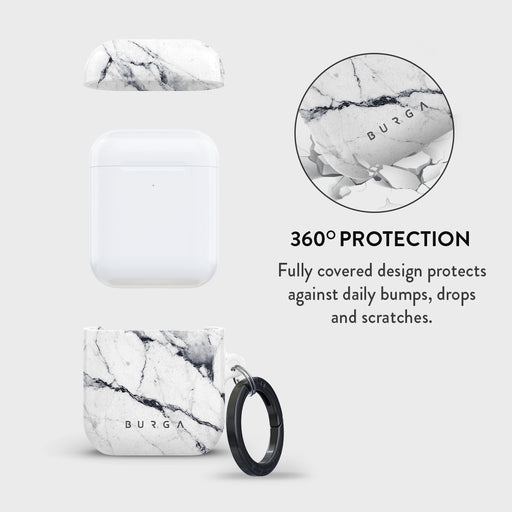 Satin White - Marble AirPods Case 2