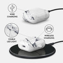 Satin White - Marble AirPods Case 3