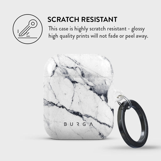 Satin White - Marble AirPods Case 4
