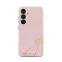 Peachy Gold - Pink Marble Samsung Galaxy S25 Plus Case 1