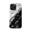 Fatal Contradiction - Black & White Marble iPhone 15 Pro Max Case 5