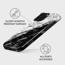 Fatal Contradiction - Black & White Marble iPhone 15 Pro Max Case 7