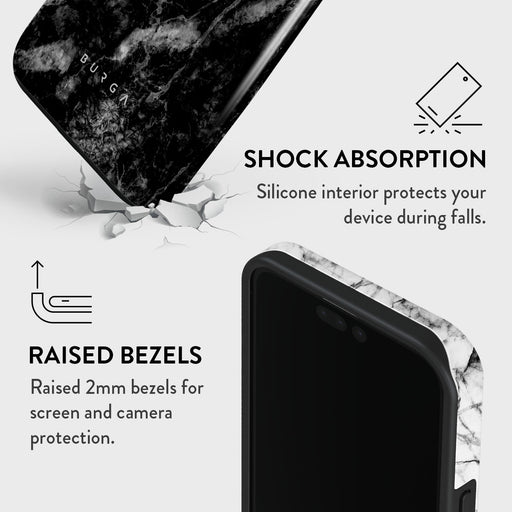 Fatal Contradiction - Black & White Marble iPhone 15 Pro Max Case 8