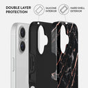 Rose Gold Marble - iPhone 16 Case 2