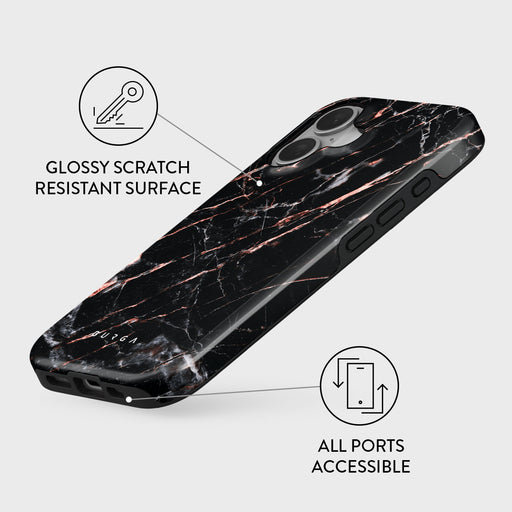 Rose Gold Marble - iPhone 16 Case 3