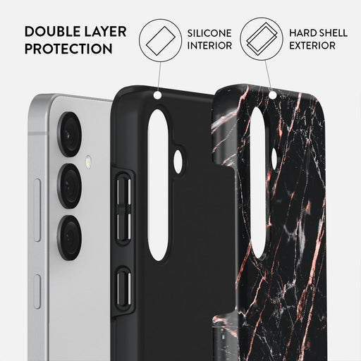 Rose Gold Marble - Samsung Galaxy S25 Case 2