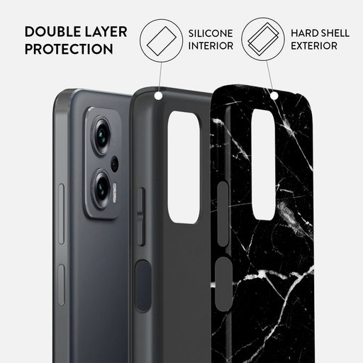 Noir Origin - Black Marble Xiaomi Redmi Note 11T Pro / 11T Pro+ Case 2