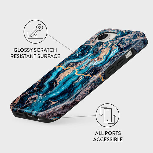 Mystic River - Blue Marble iPhone 16e Case 3