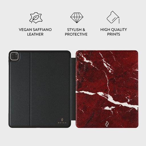Iconic Red Ruby - Marble iPad Pro 12.9 (6th/5th Gen) Case 3