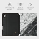 Fatal Contradiction - Black & White Marble iPad Mini 8.3 (A17 Pro/6th Gen) Case 2
