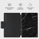 Noir Origin - Black Marble Samsung Galaxy Tab S10 Ultra Case 2