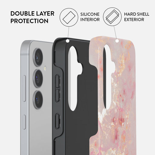 Golden Coral - Pink Samsung Galaxy S24 FE Case 2