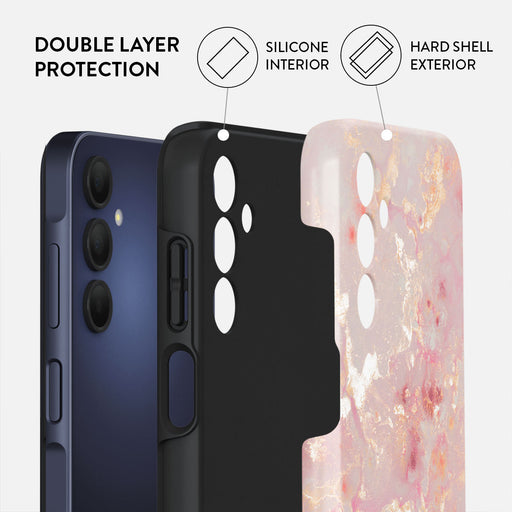 Golden Coral - Pink Samsung Galaxy A15 4G / 5G Case 2