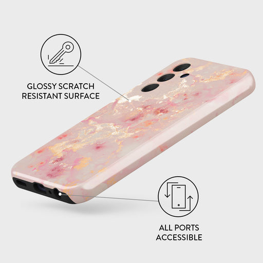 Golden Coral - Pink Samsung Galaxy A15 4G / 5G Case 3