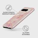 Golden Coral - Pink Google Pixel 8 Pro Case 3