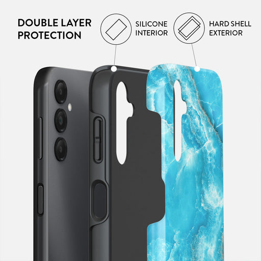 Ocean Waves - Blue Samsung Galaxy A25 Case 2