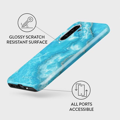 Ocean Waves - Blue Samsung Galaxy A56 5G Case 3