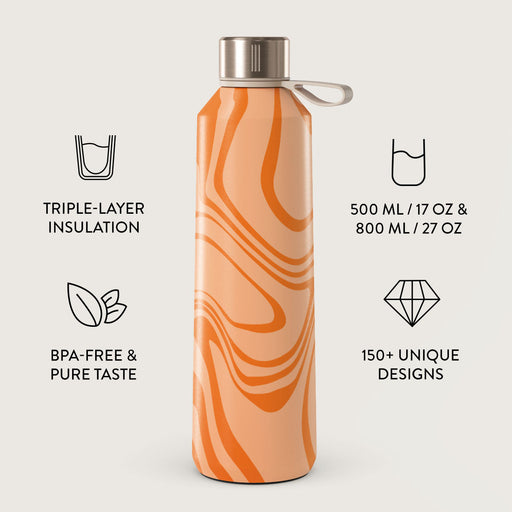 High Vibrations - Color Swirl Water Bottle 3
